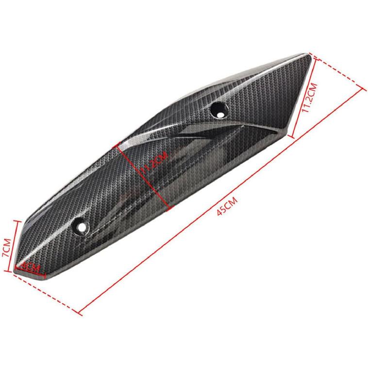 Motorcycle Exhaust Heat Shield Protector Cover, Accessories, High Temperature Resistant, Easy Installation