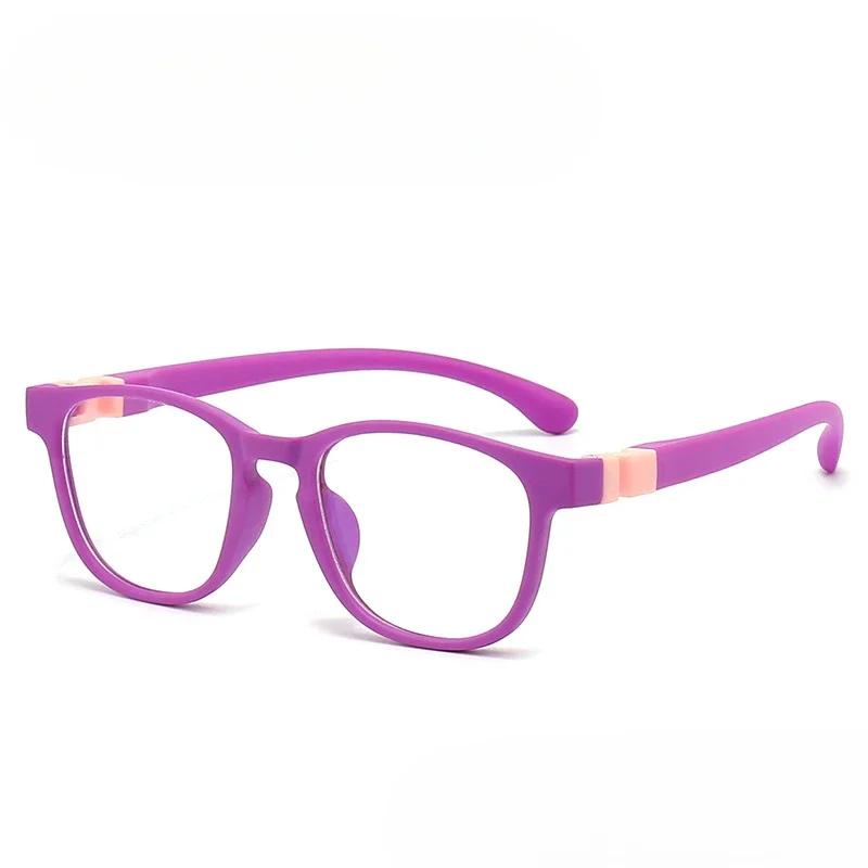 Kids Anti-Blue Light Glasses Removable Silicone Children Boys Girls Computer Eyeglasses Ultra Light Frame Eye Protection Eyewear