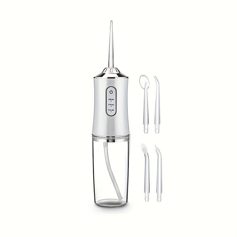 USB charging oral irrigator, 360 ° rotating nozzle - deep cleaning of teeth and gums, interchangeable head, suitable for home an