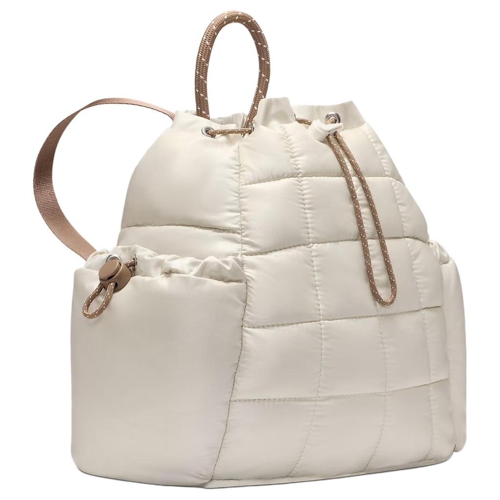 Nike 9L Sportswear Puffle Fashion Versatile Nylon Mini Backpack Women Backpack Off-White HQ6693-072