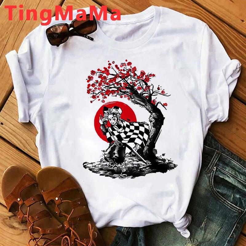Demon Slayer Rengoku T Shirt Unisex Kimetsu No Yaiba Tshirt Anime Uzui Unisex Cartoon Tanjiro Inosuke Zenitsu Nezuko T-shirt Unisex