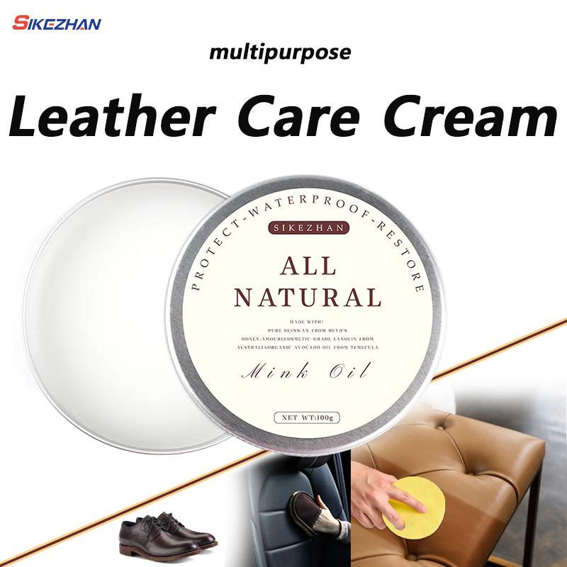 Mehrzweck-Nerzölcreme für Lederschuhe Taschen Lederpflegecreme Lederpflegecreme Lederhandwerk Leder SIKEZHAN