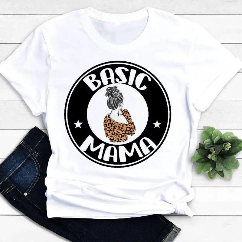 Women Clothing Mom Mama Love Mother Son Short Sleeve Graphic Tee T-shirts Female Ladies Fashion Casual Summer Tshirt Clothes