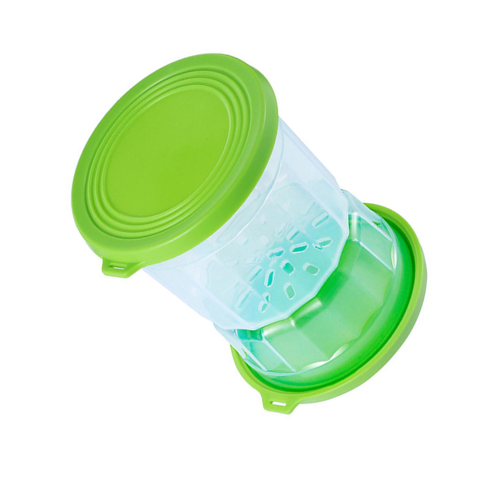 

Герметичный стеклянный контейнер для оливок с дизайном в виде песочных часов, безопасная банка для маринования в холодильнике со съемным ситечком зелёный