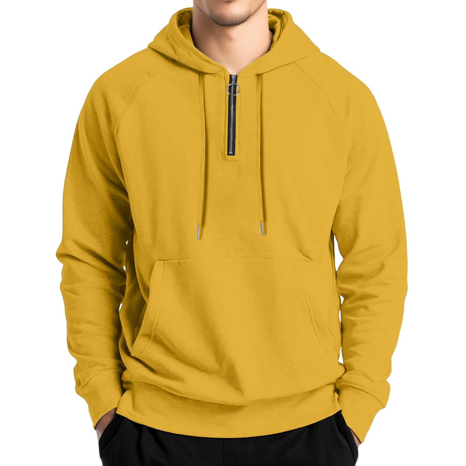 

Мужская флисовая толстовка, повседневная, с длинным рукавом, пуловер, 1/4 молнии XXXL