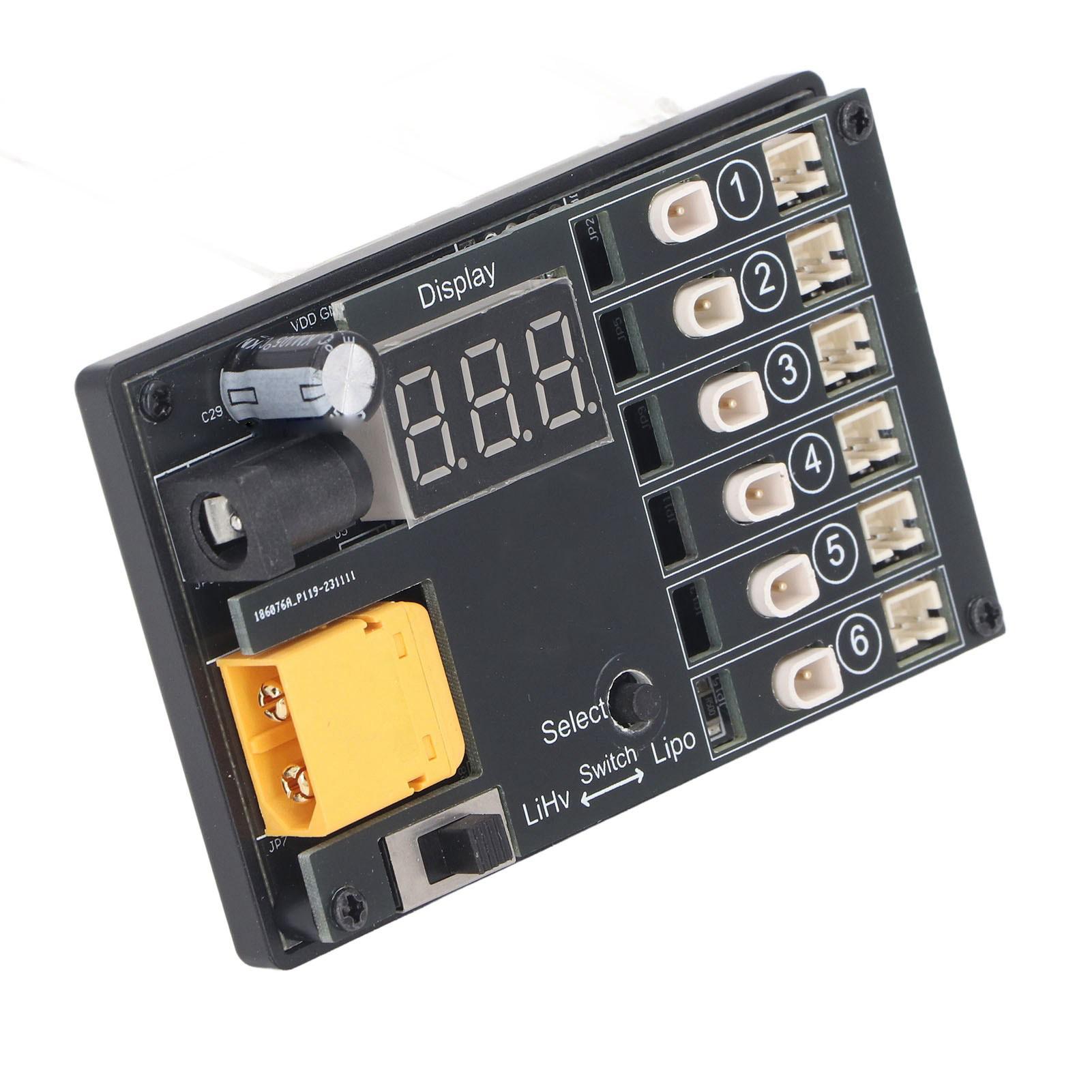 

Зарядний пристрій 1S Lipo LiHv 6-портовий 6-канальний Акумулятор Аксесуари для електроінструментів із захистом від низької вхідної напруги