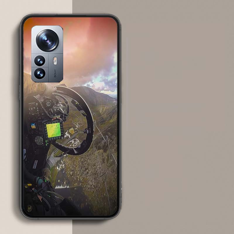 

Deluxe Helicopter Fighter Cockpit Phone Case For Redmi Note 15 Pro 5G 14 13 12 Pro Plus 11 11T 11E 11S 10 Pro 10S 9 9S Cover Cel Redmi Note 13 4G