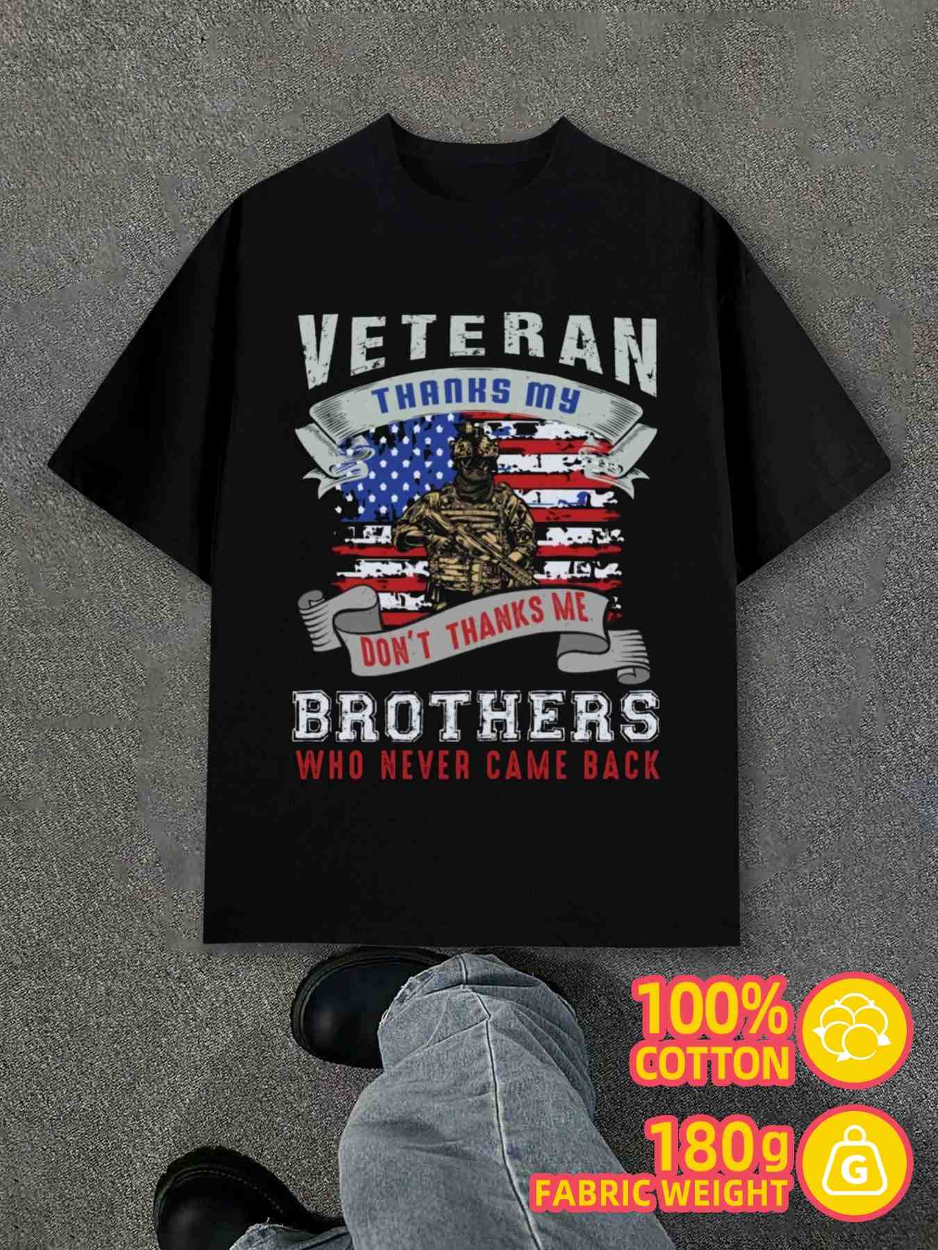 Women s T-Shirt Y2K Veteran Brothers Comfort Colors Black 2XL