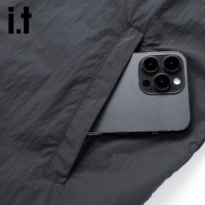 Izzueit Men's Hooded UV Protection Quick-Dry Outdoor Jacket