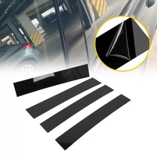 4Pc Pillar Door Posts Trim Window Molding For 2007-2014 CADILLAC ESCALADE Black