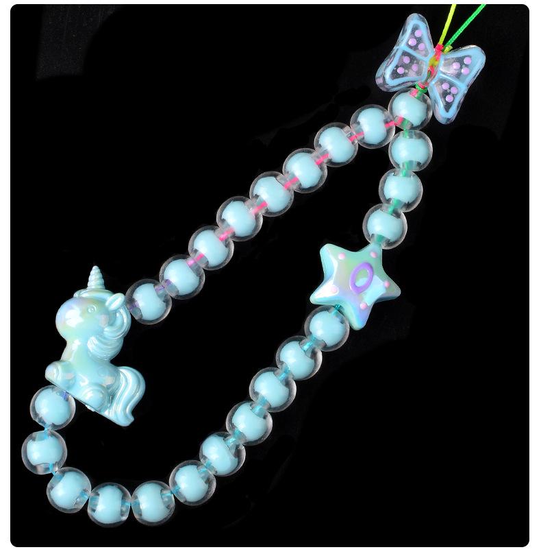 Acrylic Beads: Inner Color & Transparent Beads for DIY Hair Ties and Bracelets