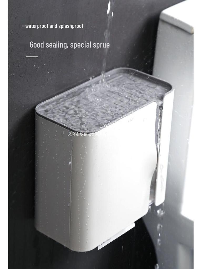 Wall-Mounted Waterproof Tissue Box & Toilet Paper Dispenser