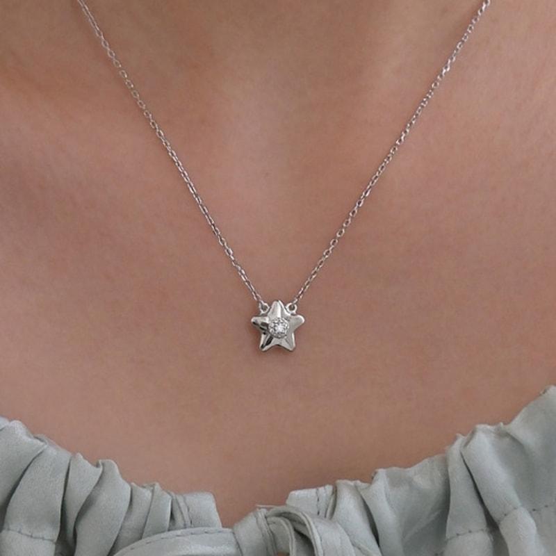 TORTOISE [Silver925] Lobo Star Halo Necklace (#silver#gold)