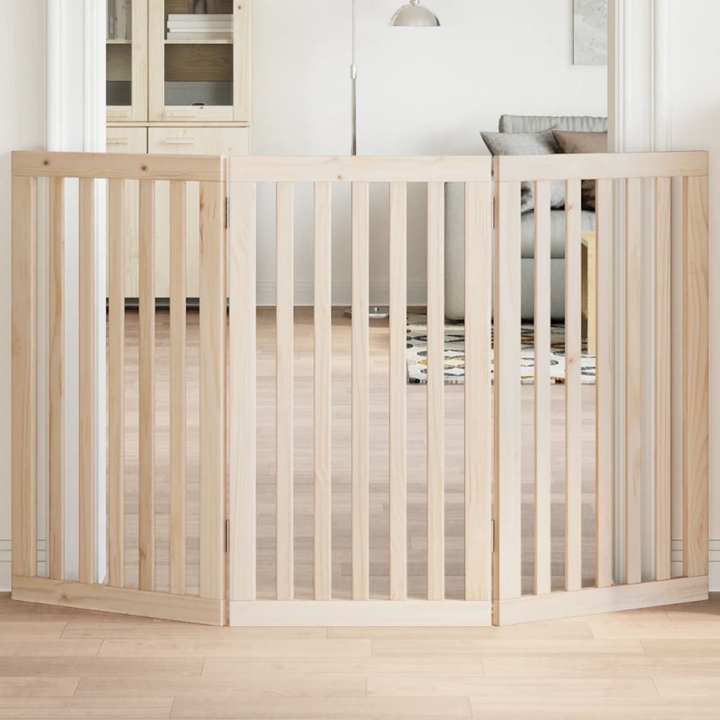 Vidaxl Foldable Pet Safety Gate, 3 Panels, 150 Cm