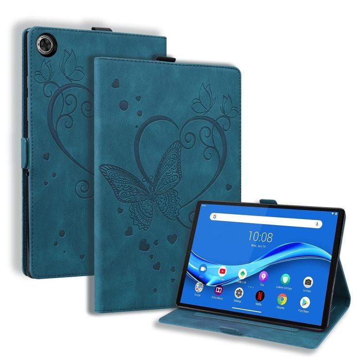 For Lenovo Tab M10 Plus TB-X606F TB-X606X Love Butterfly Mønster Horisontal Flip Lærveske med Holder