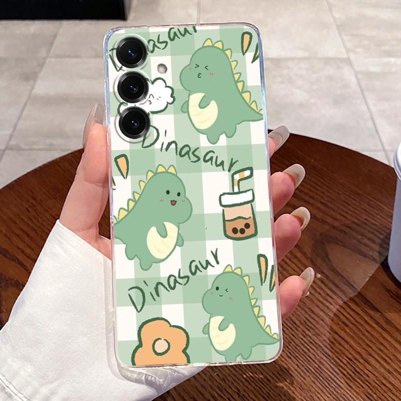 For Samsung Galaxy S25 FE S25 Edge S25 Slim S25+ Cases Clear Soft TPU Back Cover For Samsung S25 Plus Cute Rabbit Cat Phone Case