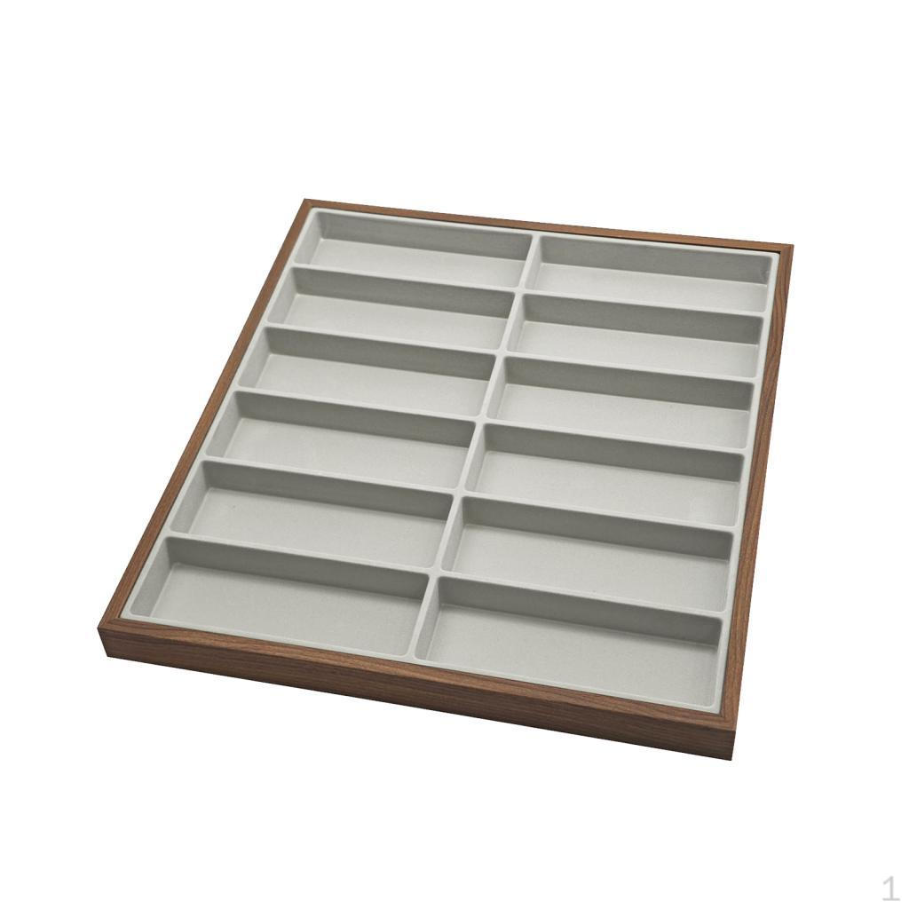 Витрина для очков с 12 отделениями и бархатная витрина для солнцезащитных очков top Shop серый
