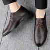 Designer-Markenschuhe aus schwarzem Leder für Männer, elegante Schuhe zum Schnüren, lässige Business-Oxfords mit spitzer Zehenpartie, formelle Büroschuhe für Männer