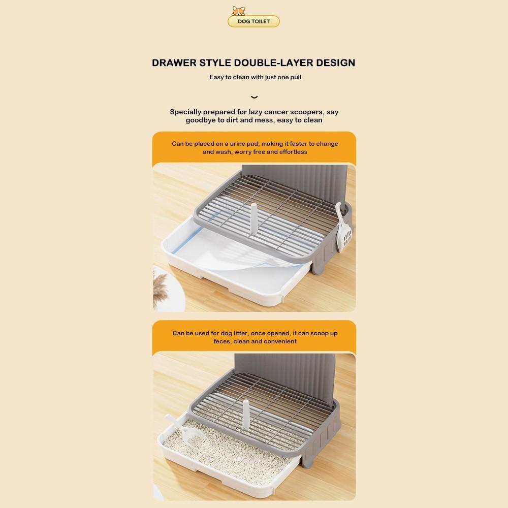 Anti-stepping on Shit Dog Urine Pot Splash-proof Dog Potty New Dog Toilet  Small and Medium Dogs