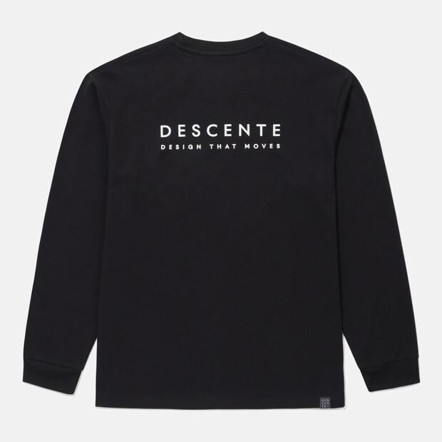 DESCENTE Movement Sorona Cool Oversized Long Sleeve T-Shirt Black Sr323Utl72 (A Type)