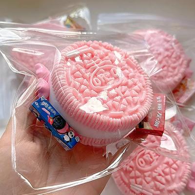 1PC Handgemachtes Silikon Für Big Oreo Stress Relief Squishy Spielzeug Mochi Taba Squishy Neues Zappelspielzeug Keks Kneifspielzeug