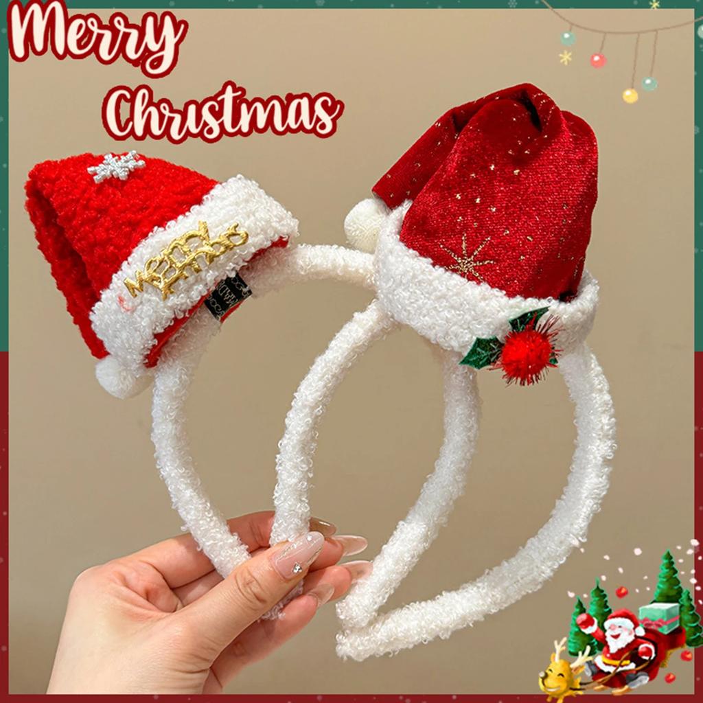 1PC Christmas Headband Hair Clips Cute Hair Accessories for Kids Holiday Party Dress Up Gifts Snowflake Letter Design Hairband