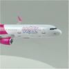 Resin A321 Flugzeugmodell Spielzeug, 22 cm, Wizz Air Kompatibel, Statisches Display Miniatur