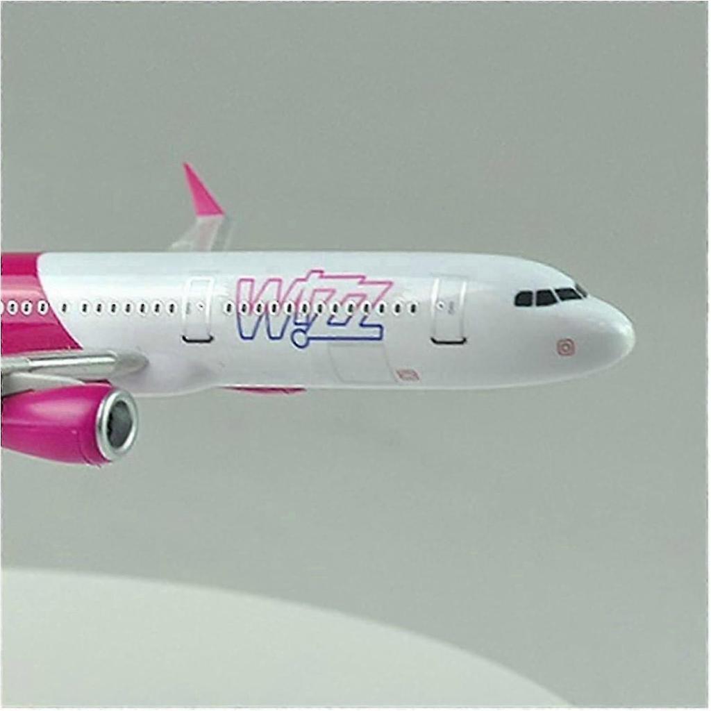Resin A321 Flugzeugmodell Spielzeug, 22 cm, Wizz Air Kompatibel, Statisches Display Miniatur