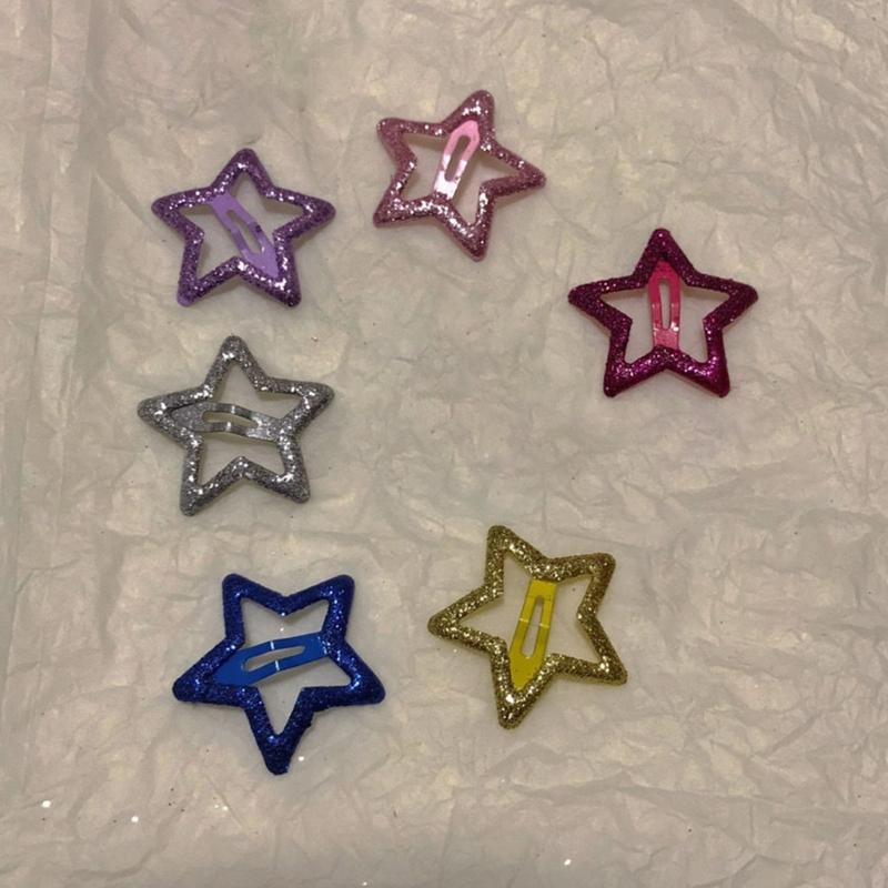 Mini Star Hair Clip Kids Glitter Metal Hair Clips Barrettes Hairpins Girls Hair Accessories Headwear Styling Tools