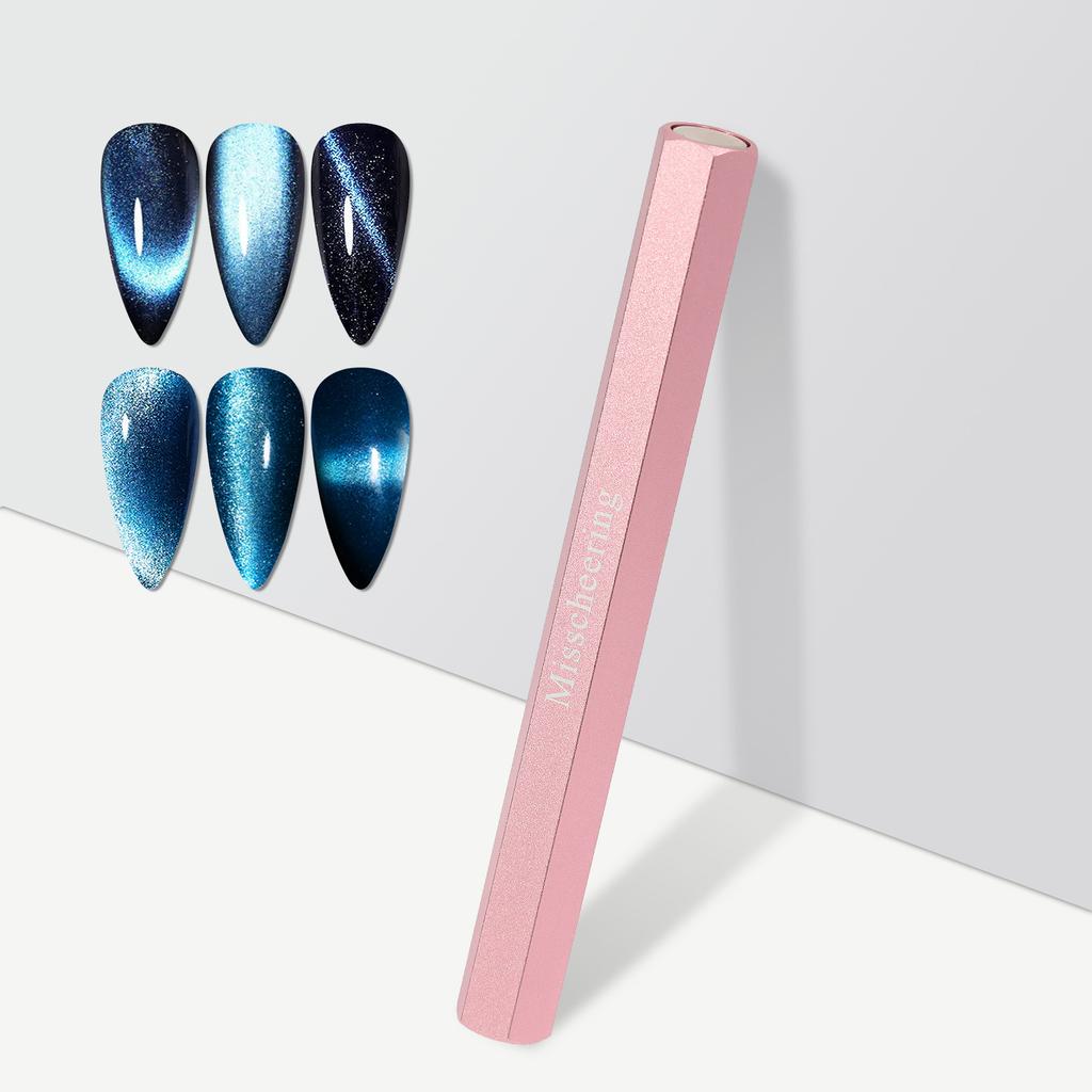 Double-end Nail Magnetic Stick for Cat Magnetic Gel Strong Gel Magnet Ball Large Cylinder Pen Detachable Manicure Magnetic Tools