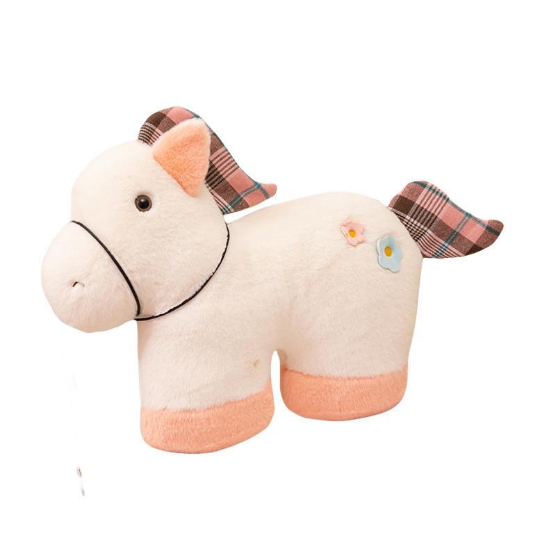 Tier Pferd Plüschtier Kissen mit weichem Kurzflorstoff für Heimdekoration und Geschenk