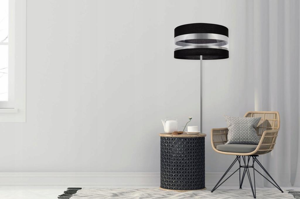 Floor Lamp, Chrome Lampshade, Elegant, Various Colors