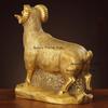 1pc Metal Sheep Ornament Home Decoration Metal Animal Handicrafts Desktop Animal Ornaments Chinese Zodiac Sheep Sculpture