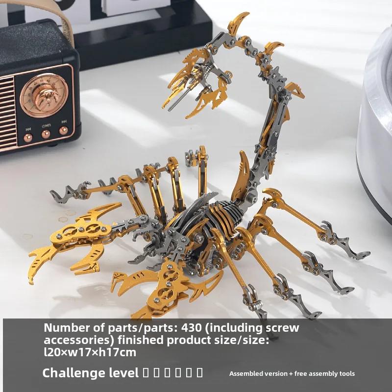 Zestaw montażowy 3D Prezenty dla dzieci Antystresowe metalowe mechaniczne owady zwierzęta Puzzle Zabawki DIY dla dorosłych P485