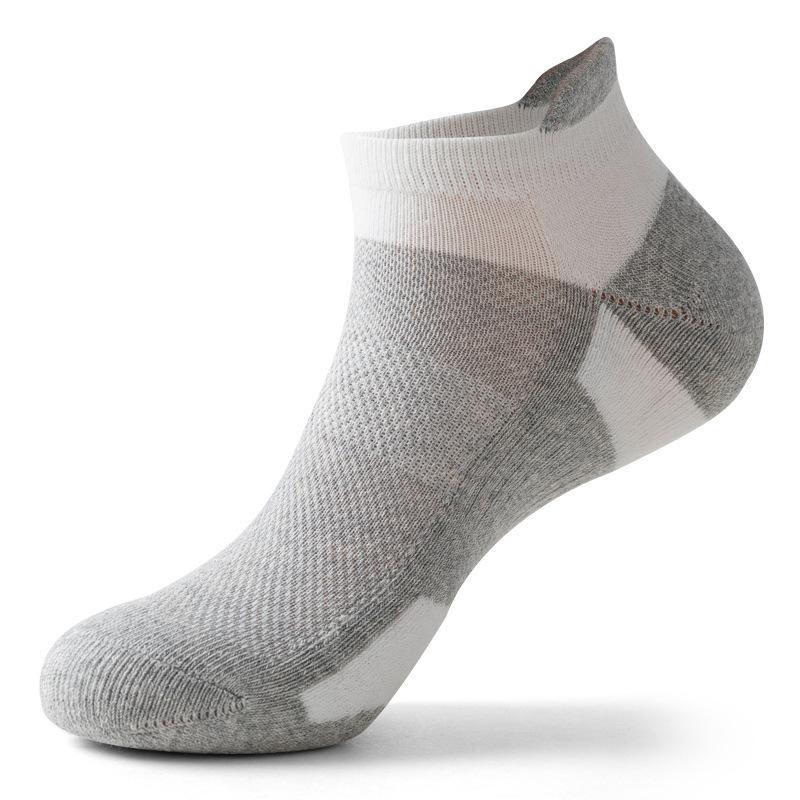 

Женские спортивные носки для бега, уличные красочные дышащие спортивные короткие носки для фитнеса и лодочки с низким вырезом US 5-9 EU35-40 серый