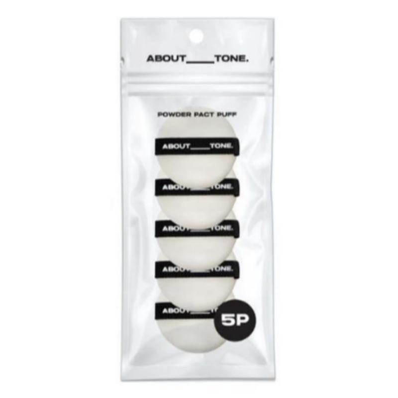 ABOUT TONE Powder Pact Puff (Black) 5pcs