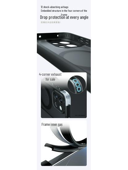 Husă Magnetică OnePlus 13S/13T: Senzație de piele, Airbag 2-în-1 Anti-cădere, Husă de protecție cu potrivire precisă