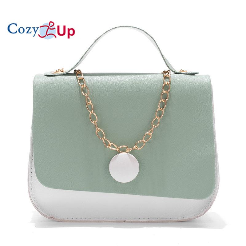 Cozy Up Chain Bag with Contrasting Color Small Square Bag for Women