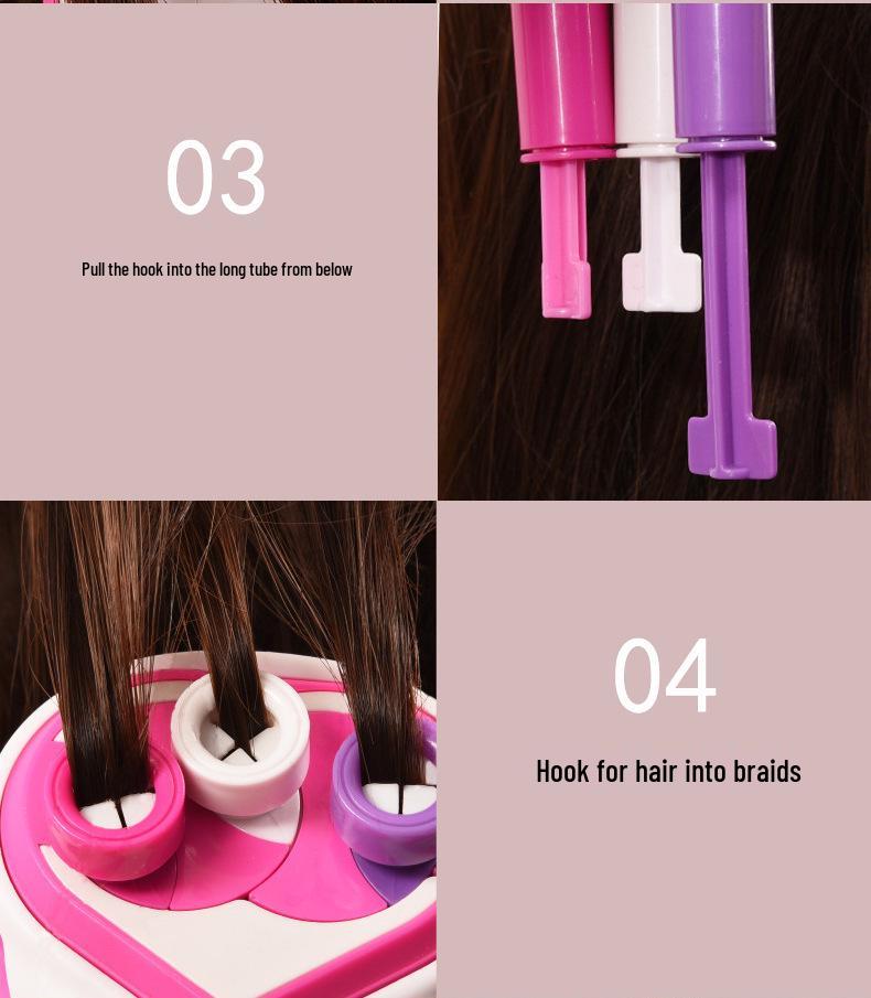 Electric Triple-Strand Braider: Automatic French Braid Hair Toy for Girls