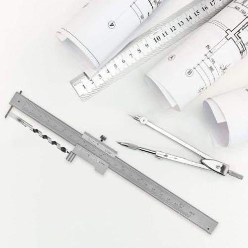 VGEBY Stainless Steel Parallel Marking Gauge Vernier Caliper Measuring Tool 0-200mm Dial Caliper Marking Caliper Measuring Tool Parallel Caliper
