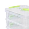 Stackable Storage Box Desktop Toy Blocks Organizer Box with Lid Storage Organizer Box for Bedroom