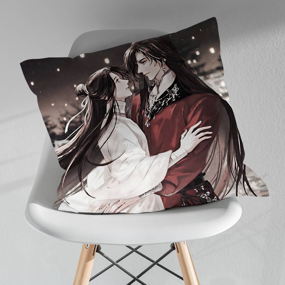 Heavens officials Blessing Pillow Case For 30x30cm45x45cm55x55cm For Home Bedroom Decoration And Protector