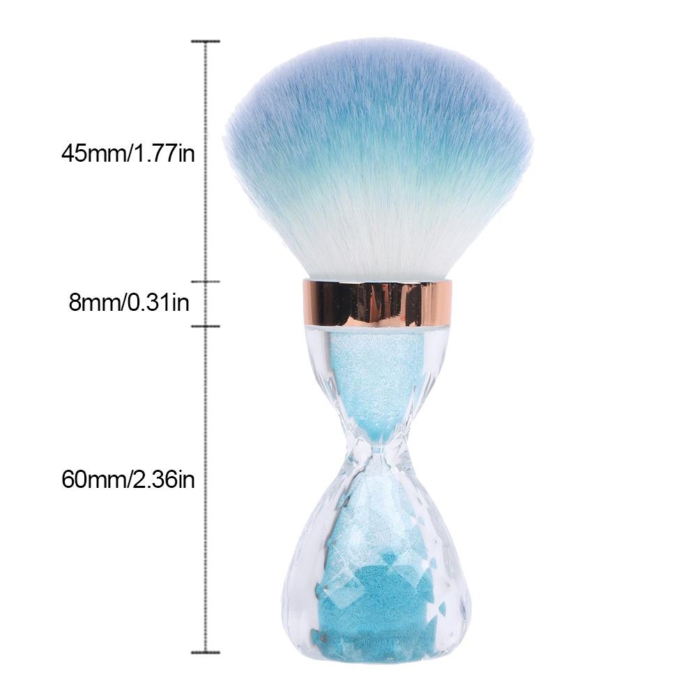 Soft and Fluffy Bristle Soft Nail Dust Brush Hourglass Manicure Cleaning Brush Home Use