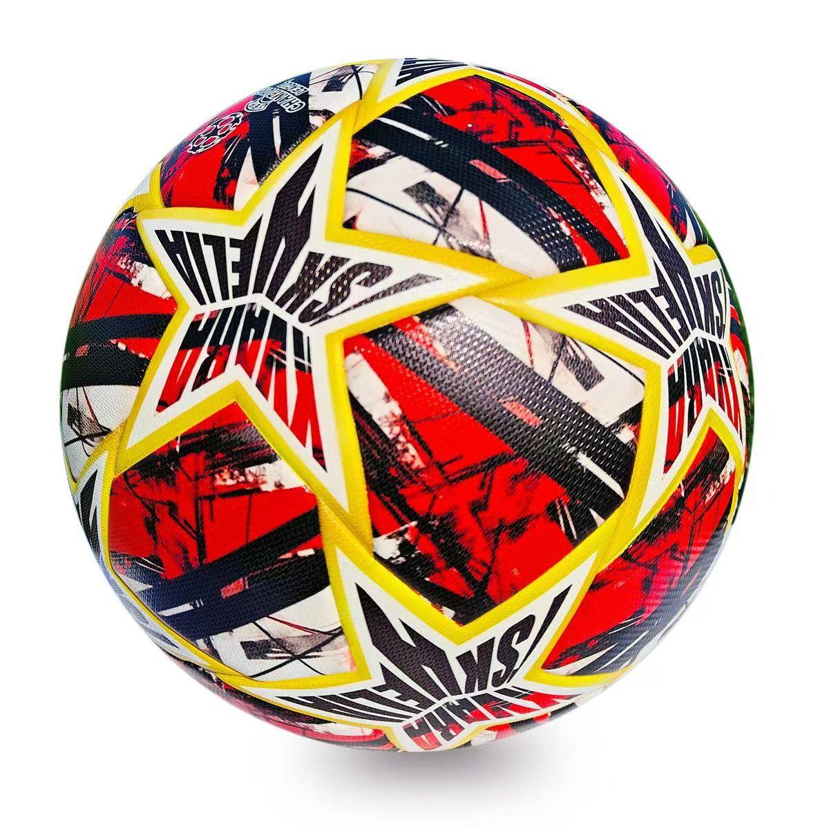 

Red No. 5 Sticker Pu Football Adult Training Ball Game Youth Exam High-End No. 5 ball (for regular 11-a-side)