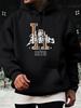 Heavyweight Hooded Sweatshirt - Los Angeles CA Graphic Pullover Hoodie