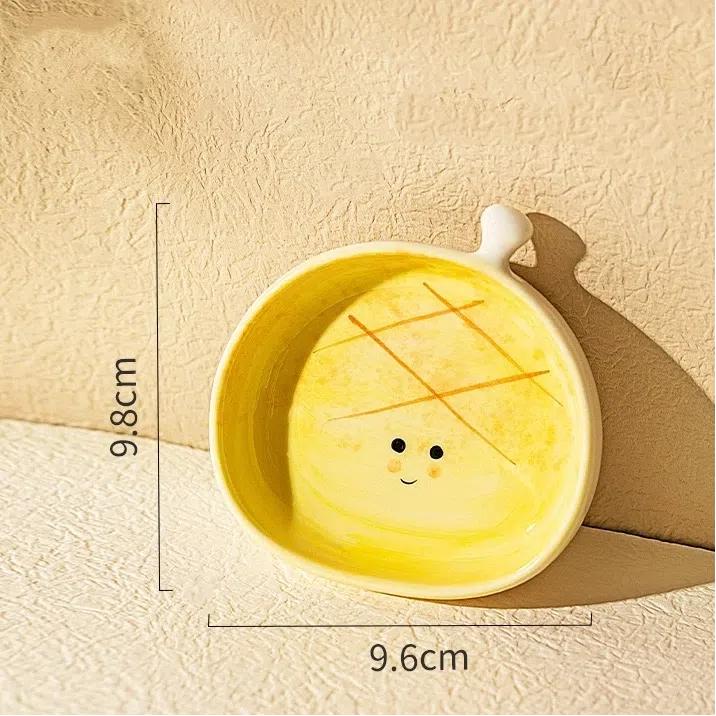 

Милая керамическая тарелка для хлеба и приправ – Маленькая тарелка в хлебной тематике Q