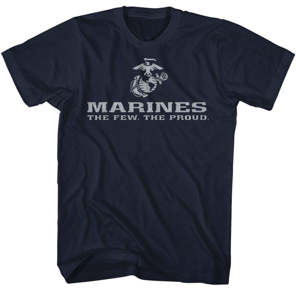 Marines USMC Logo Navy Brands Shirt S