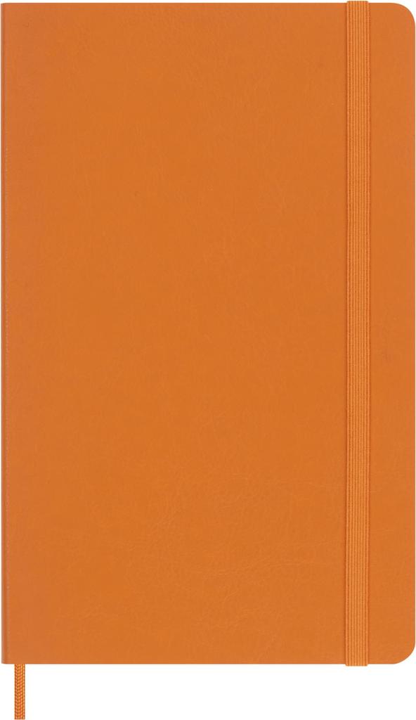 Moleskine Vegan Soft Cover Notebook Soft Cover Lined Large Size wide x 21cm Orange Gift Box Included QP616N8VCAPRIBOX (13cm long)