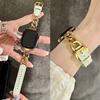 Leather Strap For Apple Watch Ultra Band 49mm 46mm 42mm 44mm 40mm 41mm 45mm Women Stainless Steel Bracelet iWatch Series 11 10 9 8 SE 7 6 5 Belt
