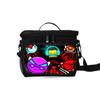 Geometry Dash Lunch Box for Kids Teens Insulated Lunch Bag Portable Cooler Bag Large Capacity Gray